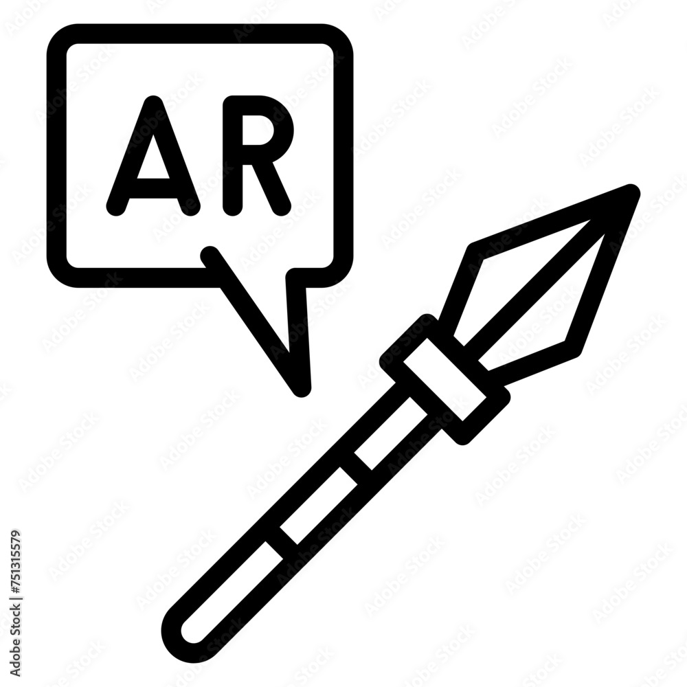 Ar Spear Throwing icon vector image. Can be used for Augmented Reality. Ar Spear Throwing icon vector image. Can be used for Augmented Reality.