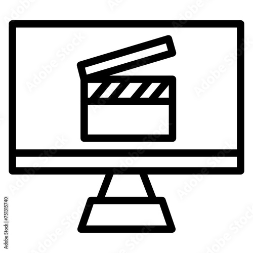 Webcast icon vector image. Can be used for Live Streaming.