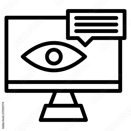 Lurkers icon vector image. Can be used for Live Streaming.