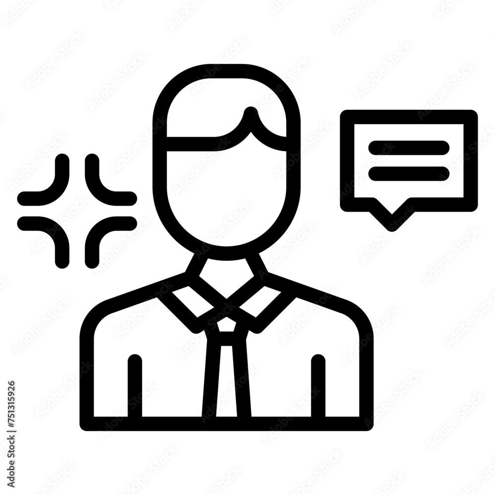Demagogue icon vector image. Can be used for Politics. Demagogue icon vector image. Can be used for Politics.