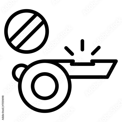 Whistle Stopping icon vector image. Can be used for Politics. photo
