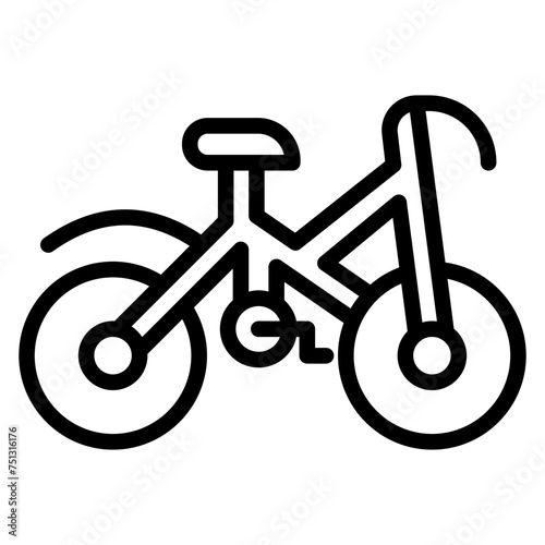Bicycle icon vector image. Can be used for Personal Transportation.