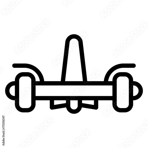 Hoverboard icon vector image. Can be used for Personal Transportation.