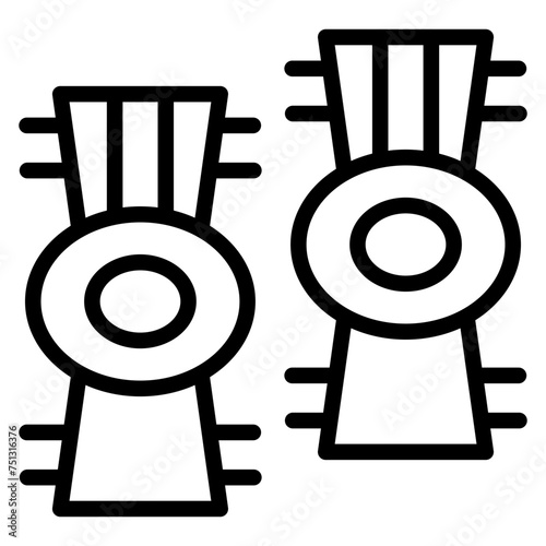 Knee Guards icon vector image. Can be used for Personal Transportation.