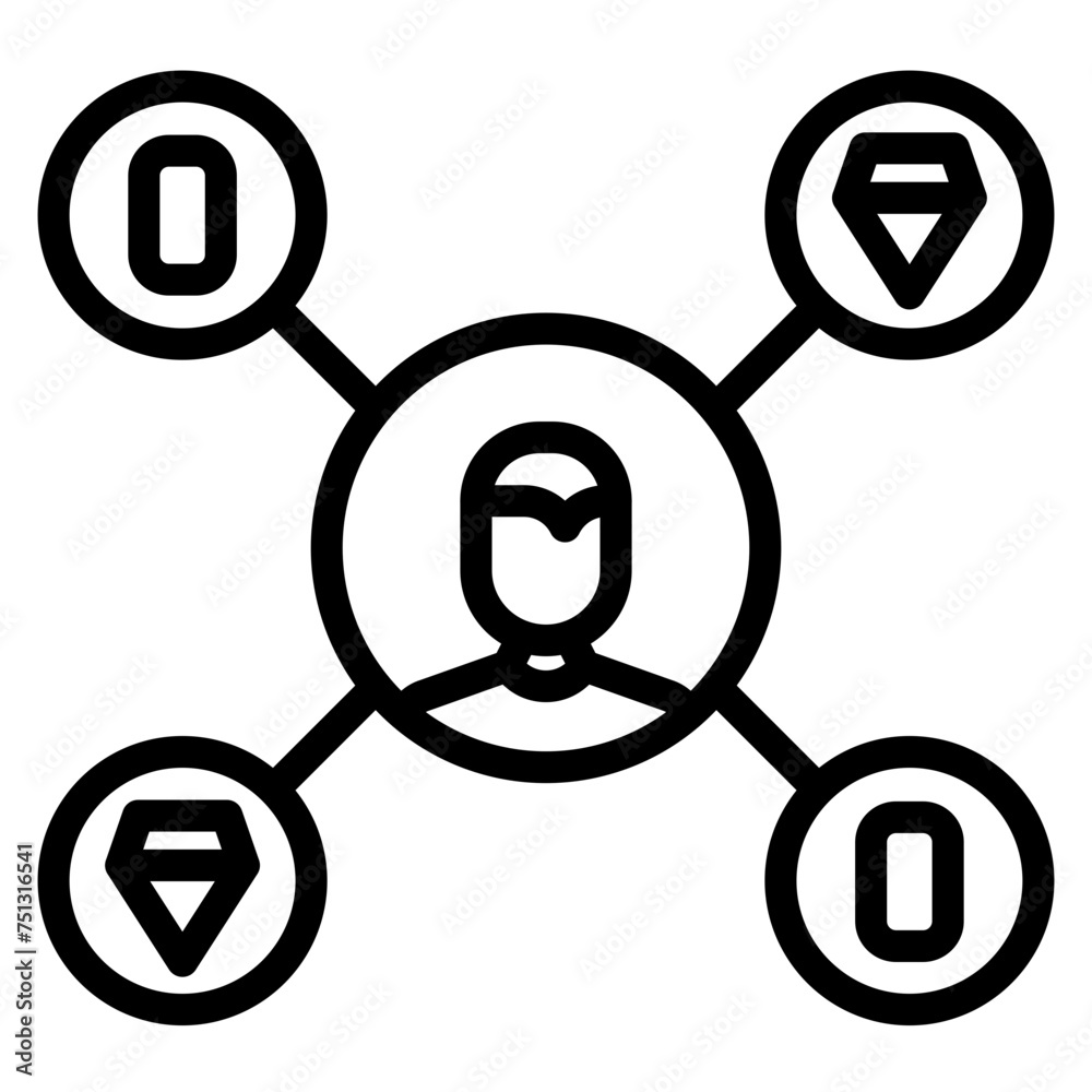Omnichannel Merchandising icon vector image. Can be used for Merchandising. Omnichannel Merchandising icon vector image. Can be used for Merchandising.