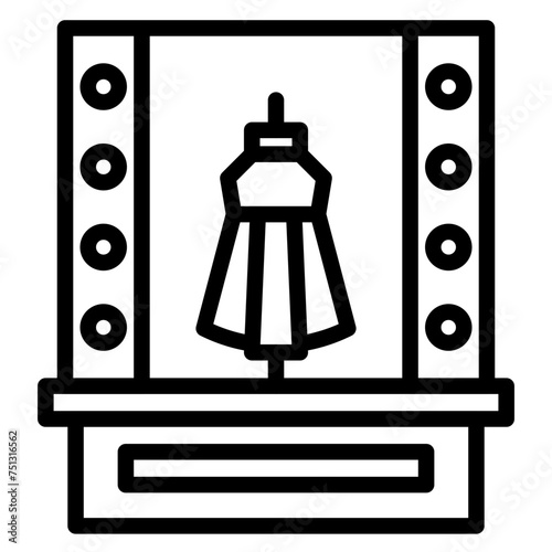 Window Display icon vector image. Can be used for Merchandising.