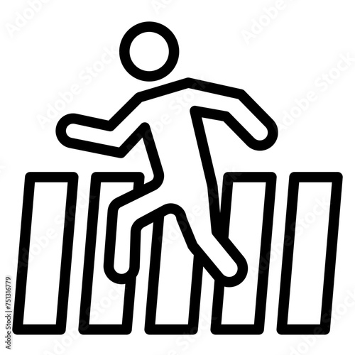 Foot Traffic icon vector image. Can be used for Merchandising.