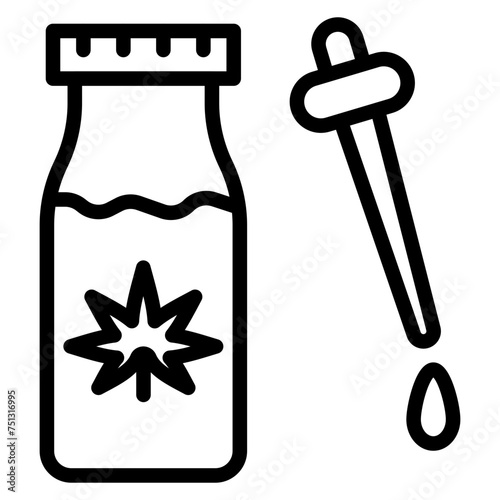 Cbd Oil icon vector image. Can be used for CBD Oil.