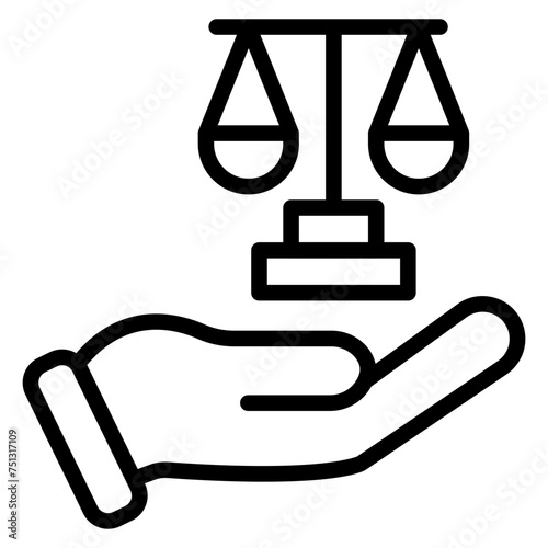 Legal icon vector image. Can be used for CBD Oil.