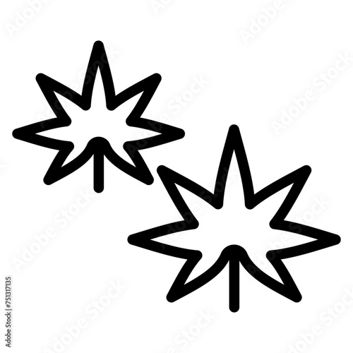 Marijuana icon vector image. Can be used for CBD Oil.