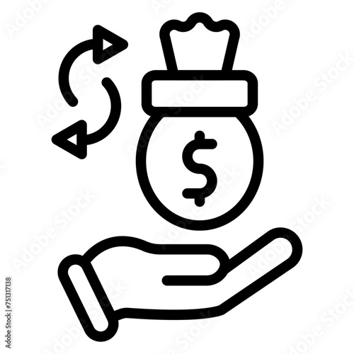Money Back Guarantee icon vector image. Can be used for CBD Oil.