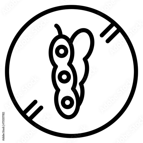 Soy Free icon vector image. Can be used for CBD Oil.