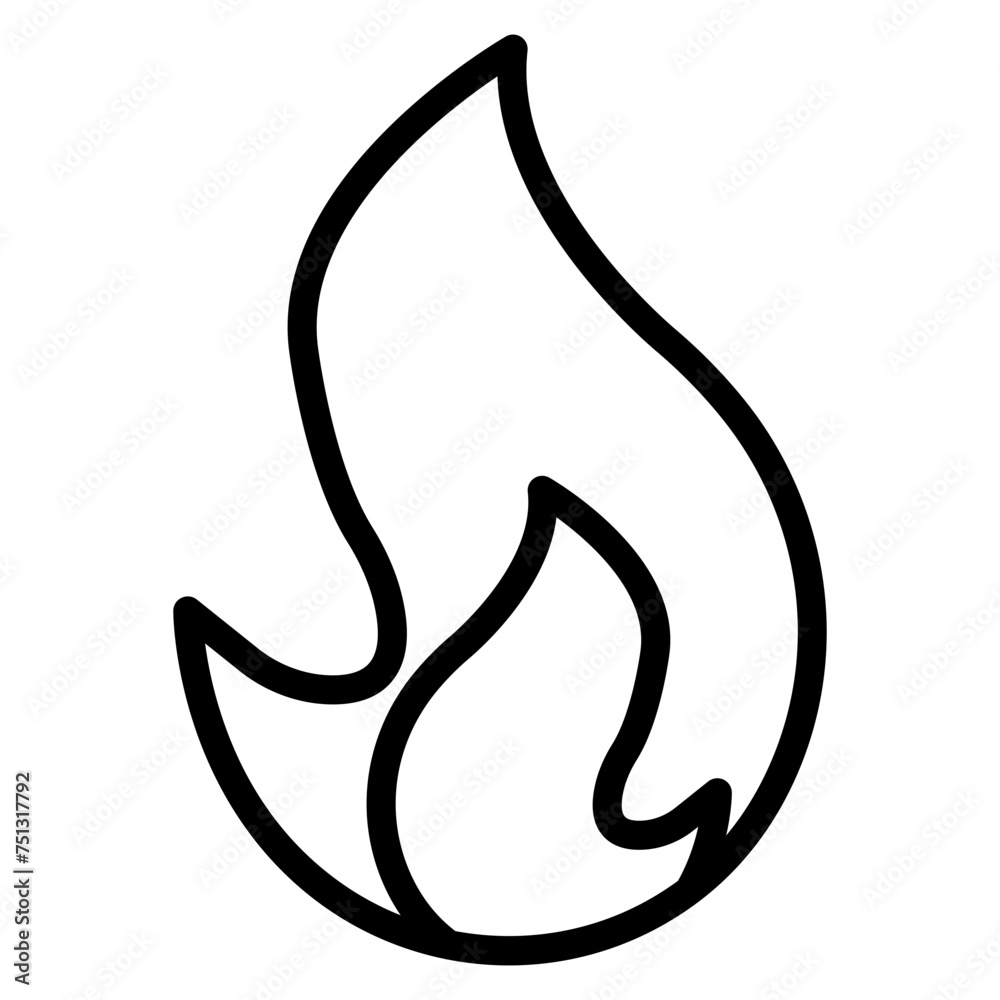 Fire icon vector image. Can be used for Emergency Service. Fire icon vector image. Can be used for Emergency Service.
