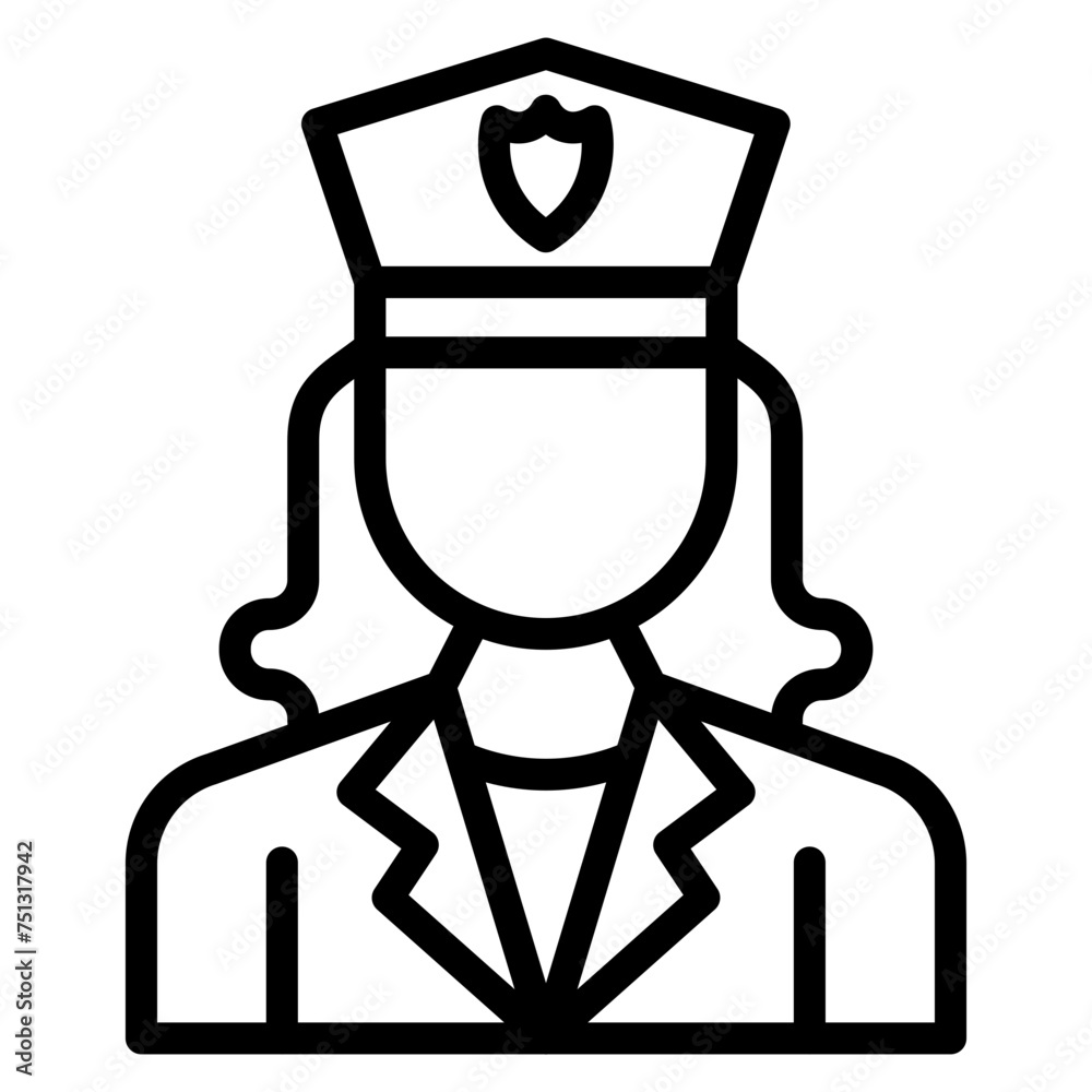 Policeman icon vector image. Can be used for Emergency Service. Policeman icon vector image. Can be used for Emergency Service.