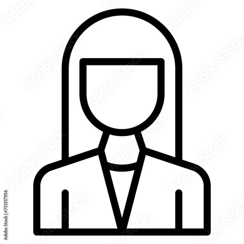 Policewoman icon vector image. Can be used for Emergency Service.