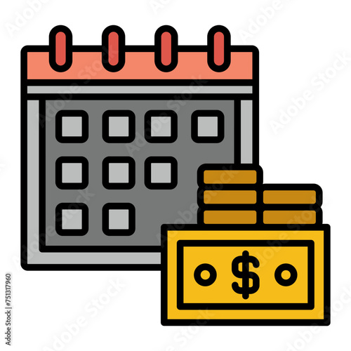   Payday line filled icon
