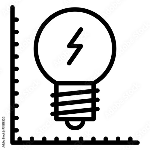 Luminous Efficacy icon vector image. Can be used for Lighting.