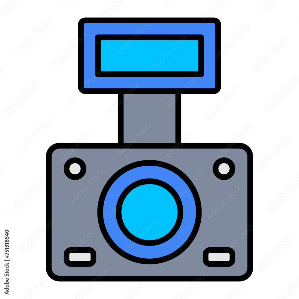 Camcorder line filled icon Camcorder line filled icon