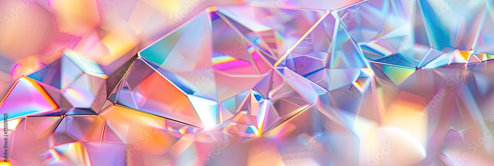 holographic light crystal pattern texture, shimmering with iridescent rainbow colors holographic light crystal pattern texture, shimmering with iridescent rainbow colors