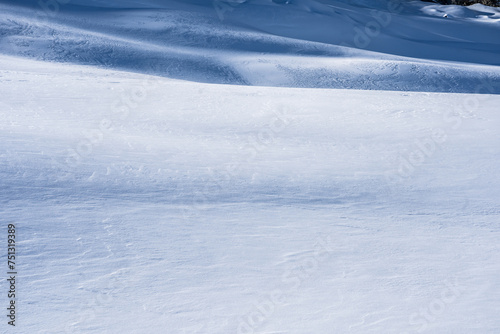 Snow texture, view of the snow