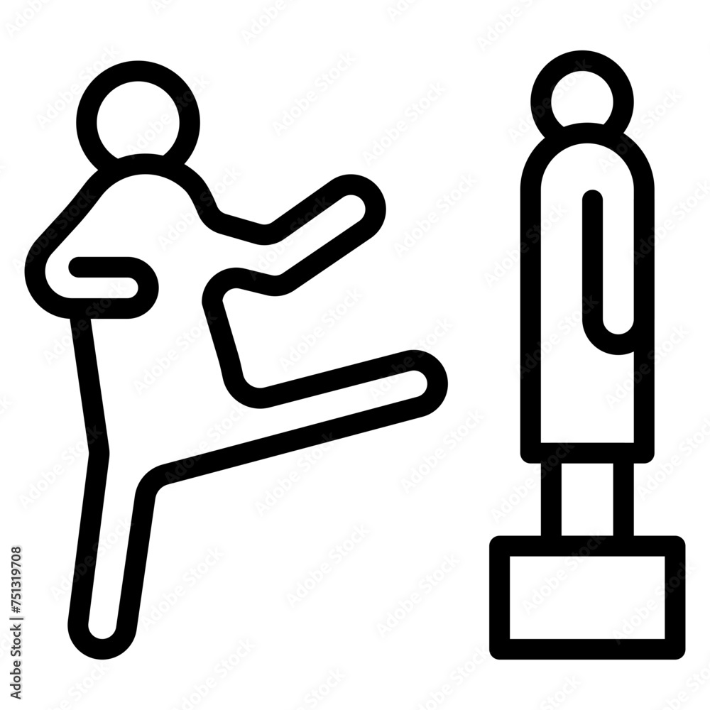 Martial Arts icon vector image. Can be used for Movie Genres. Martial Arts icon vector image. Can be used for Movie Genres.