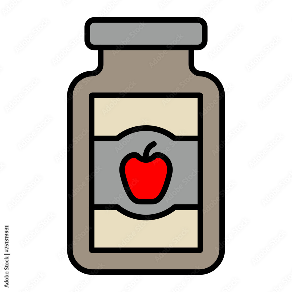   Jam line filled icon