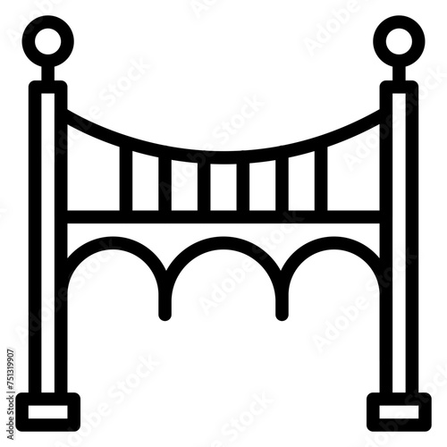 Bridging icon vector image. Can be used for Additive Maufacturing.