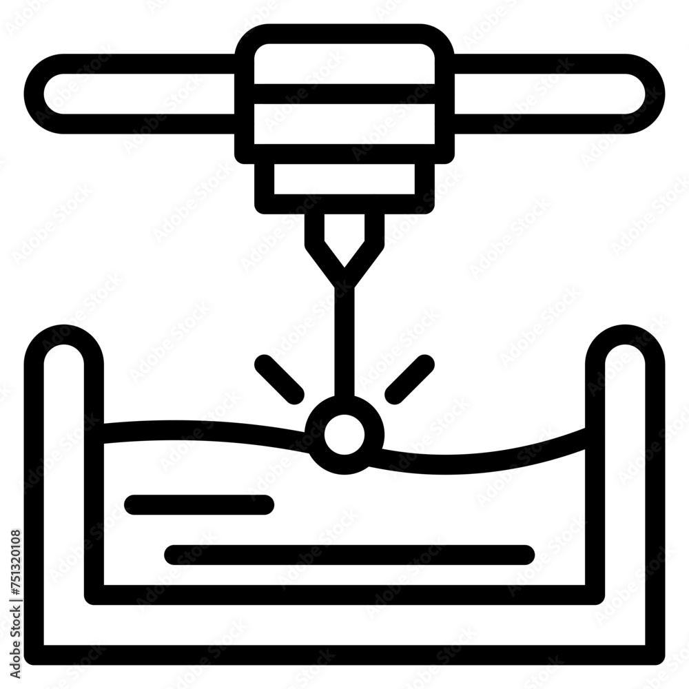 Stereolithography icon vector image. Can be used for Additive Maufacturing. Stereolithography icon vector image. Can be used for Additive Maufacturing.
