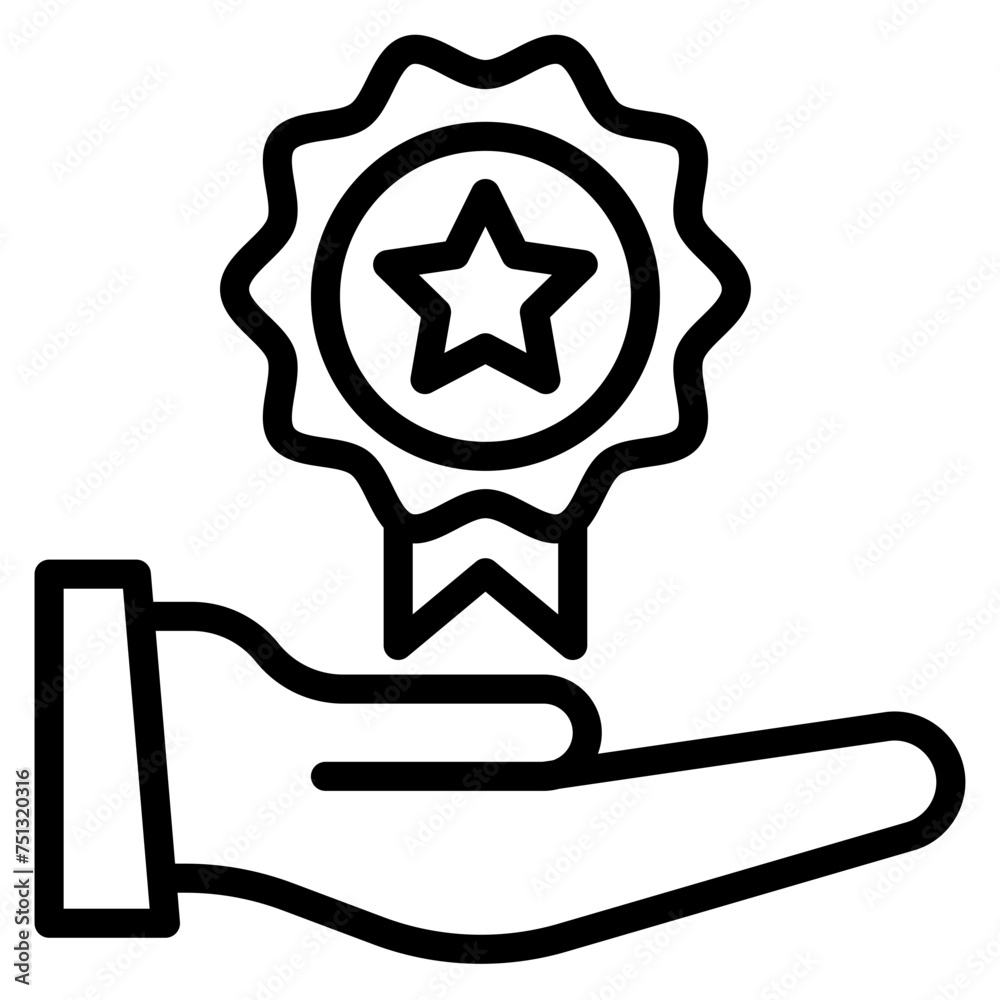 Rewards icon vector image. Can be used for Business Onboarding. Rewards icon vector image. Can be used for Business Onboarding.
