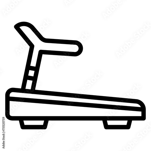 Treadmill icon vector image. Can be used for Fitness.
