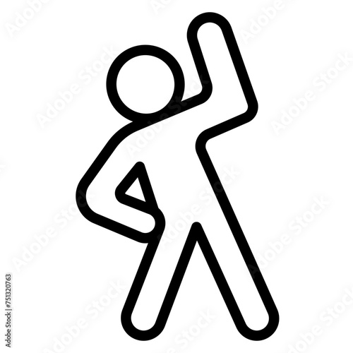 Warm Up icon vector image. Can be used for Fitness.