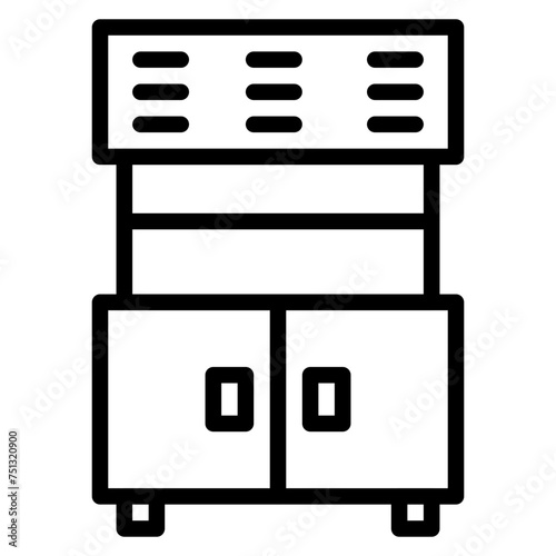 Lab Fume Hood icon vector image. Can be used for Virtual Lab.