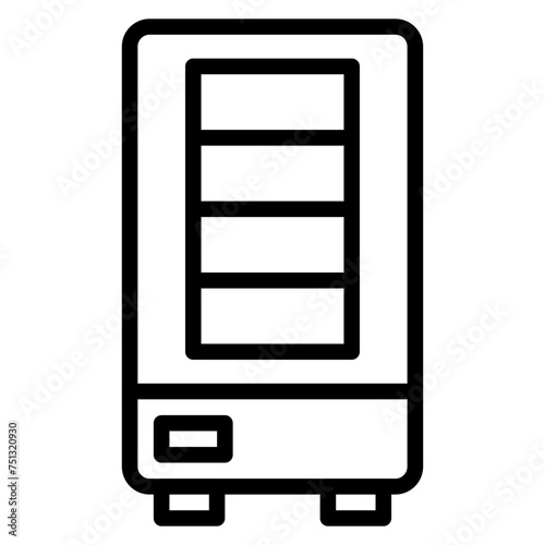 Lab Refrigerator icon vector image. Can be used for Virtual Lab.