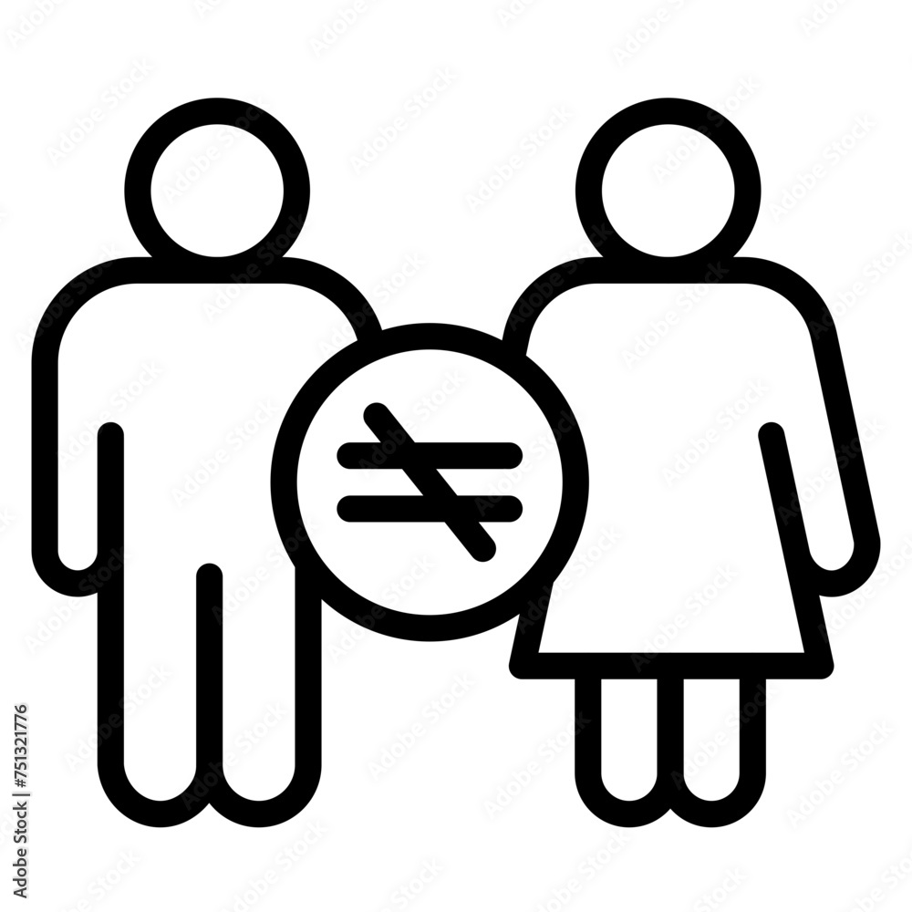 Religious Discrimination icon vector image. Can be used for Bullying in Society. Religious Discrimination icon vector image. Can be used for Bullying in Society.