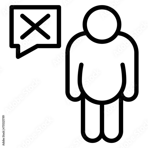 Shaming icon vector image. Can be used for Bullying in Society.