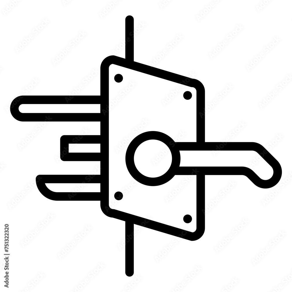 Residential locksmith icon vector image. Can be used for Locksmith. Residential locksmith icon vector image. Can be used for Locksmith.