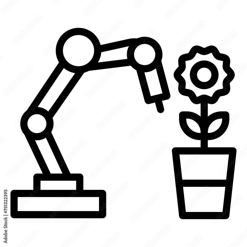 Agricultural Robot icon vector image. Can be used for Robotics. Agricultural Robot icon vector image. Can be used for Robotics.