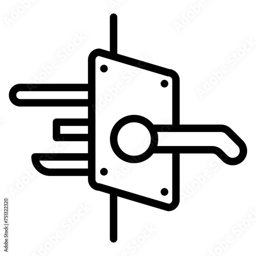 Residential locksmith icon vector image. Can be used for Locksmith.