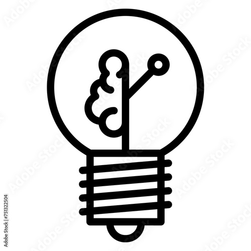 IQ icon vector image. Can be used for Robotics.
