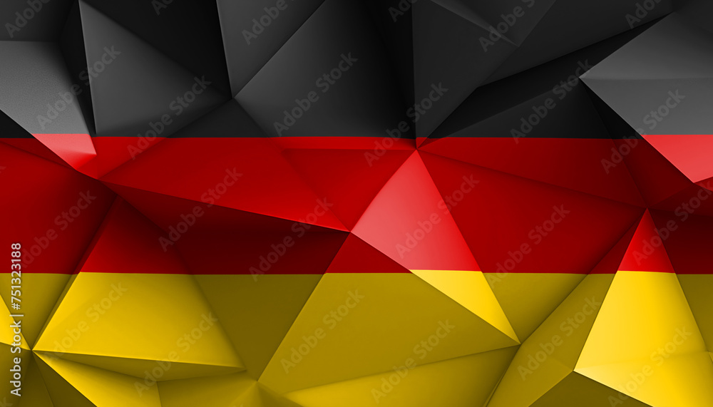 Federal Republic of Germany Abstract Prism on Background Federal Republic of Germany Abstract Prism on Background
