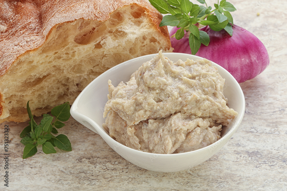Jewish traditional cuisine herring mousse Forsmak Jewish traditional cuisine herring mousse Forsmak