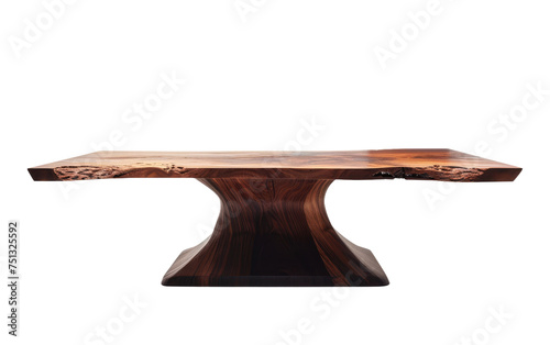 Present-day Wood Table isolated on transparent Background