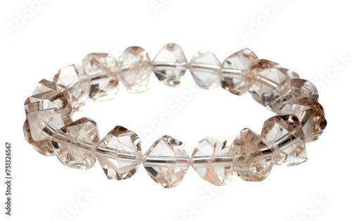 Danburite bracelet isolated on transparent Background photo