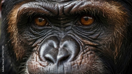 Close-up ape face © RENDISYAHRUL