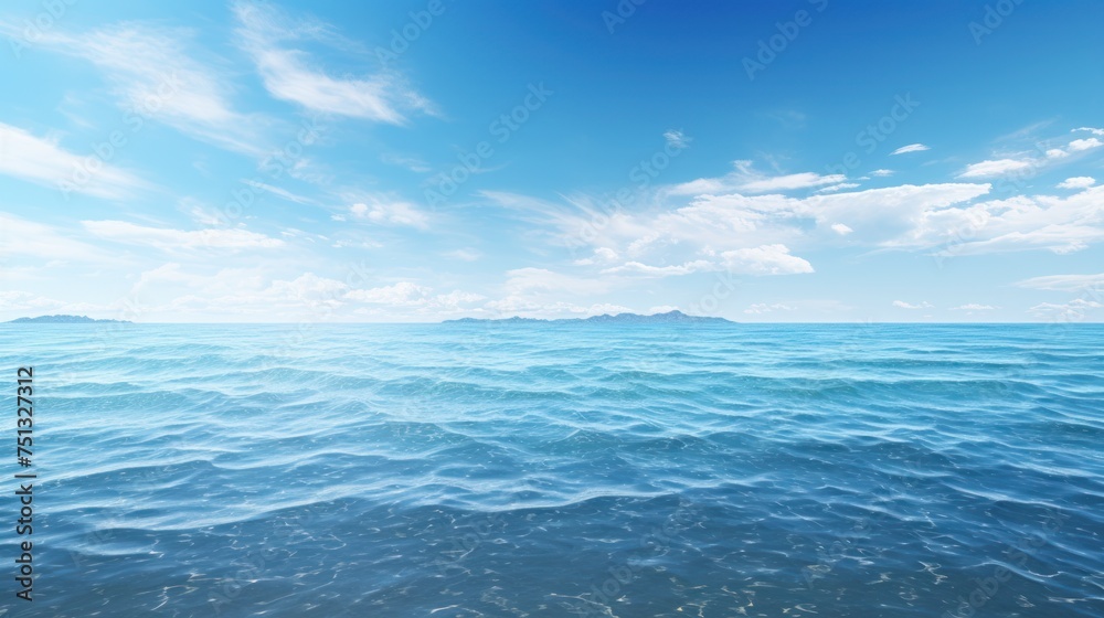 Fototapeta Shoreline view of the ocean.