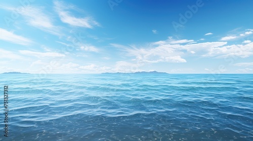 Shoreline view of the ocean. © pixcel3d