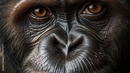 Close-up ape face