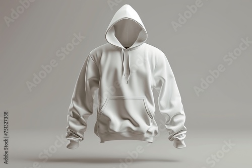white hoodie on a background