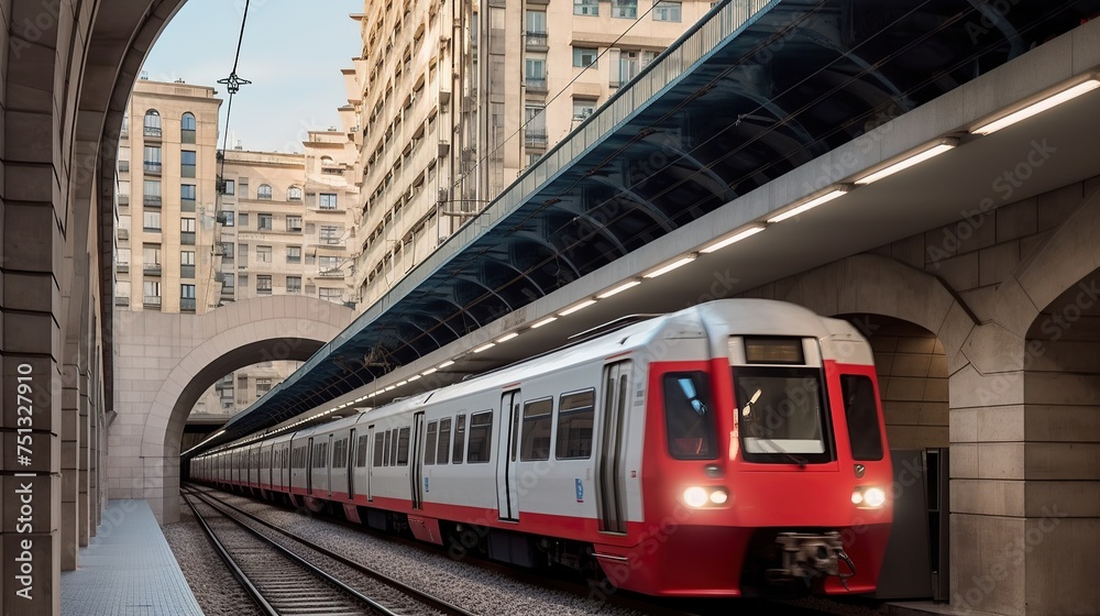 Naklejka premium Urban Metro Arrival