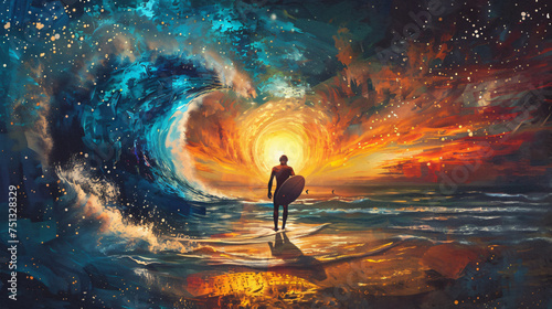 Gravitational wave surfer
